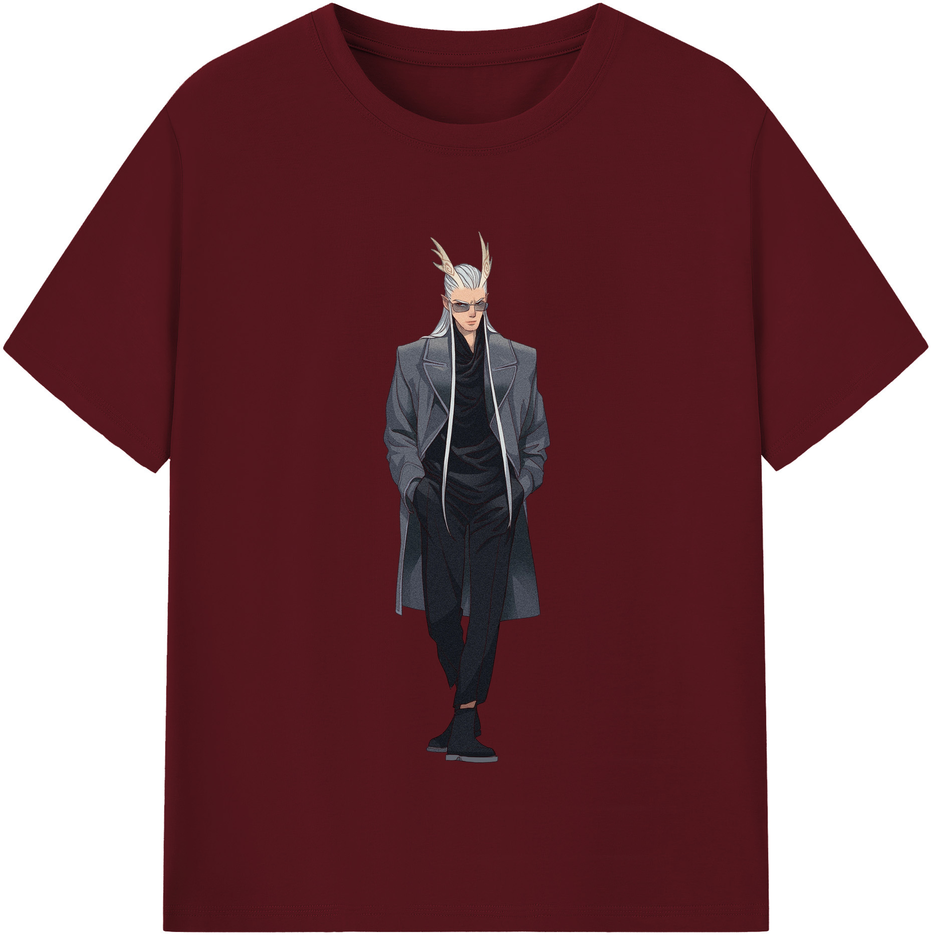 （画像用） Ne Zha 2 ナタ 魔童の大暴れ 綿100％半袖Tシャツ（フロントプリント）